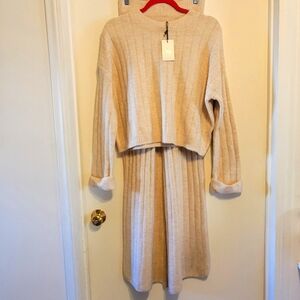 Sincerely Jules Beige Knit Set
